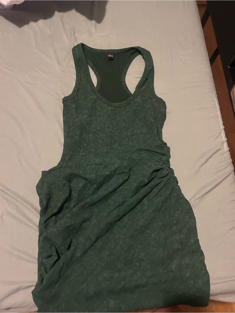 Cider Green Racerback Tank Dress